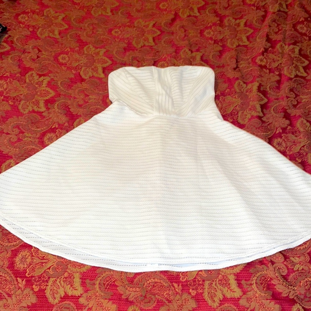 Express white Strapless Dress size 0